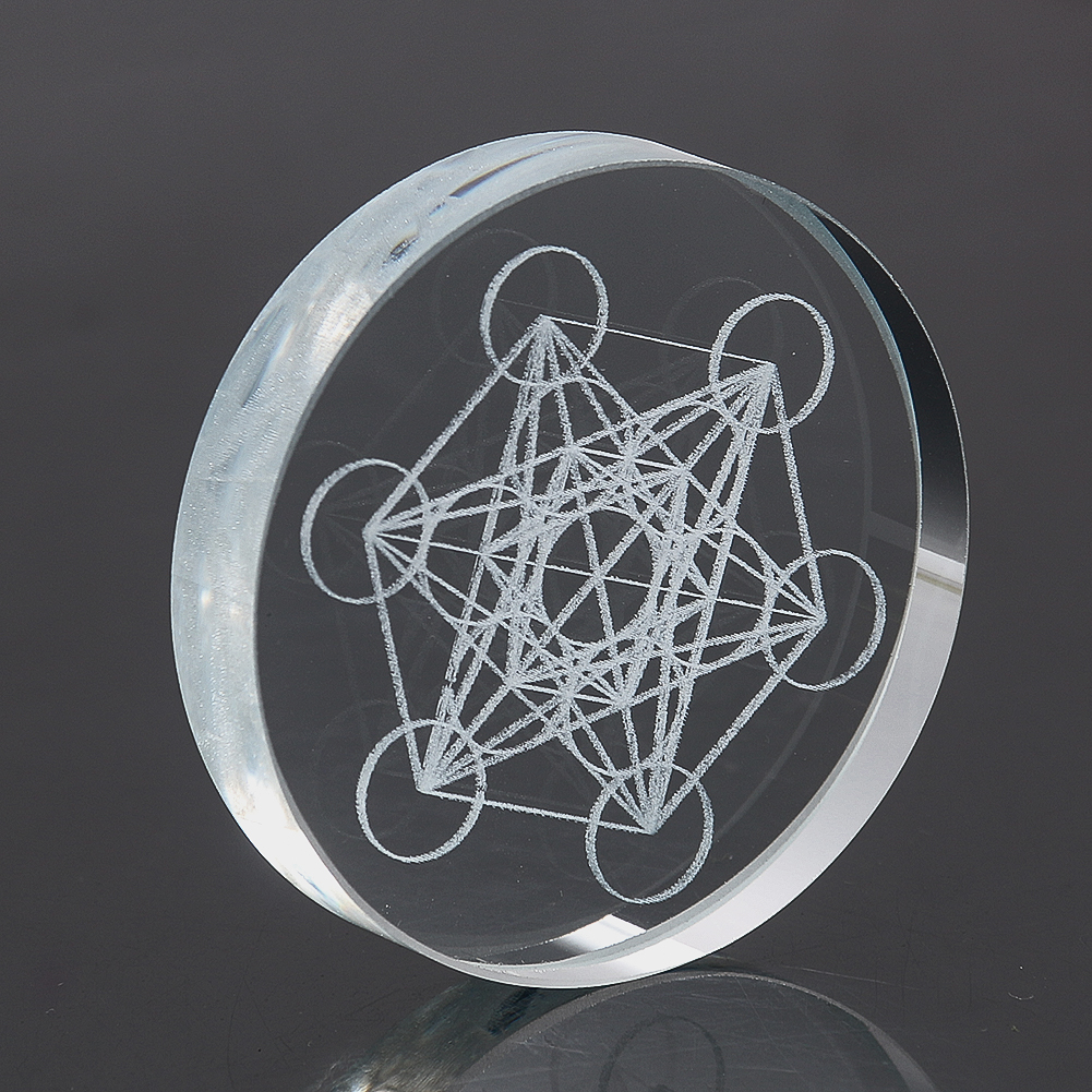 Metatron Cube Crystal Display  - Paper Weight Crystal avaliação e preço