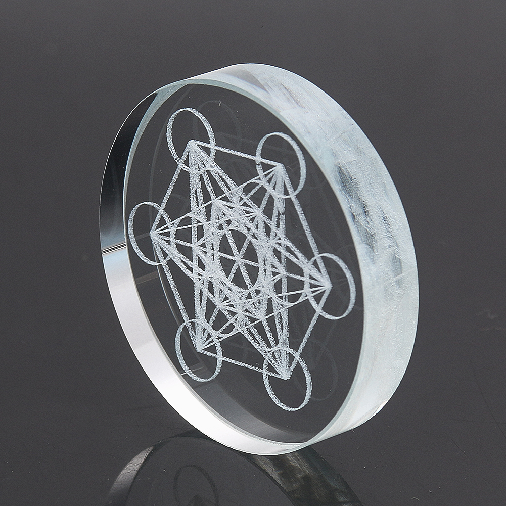 Metatron Cube Crystal Display  - Paper Weight Crystal avaliação e preço