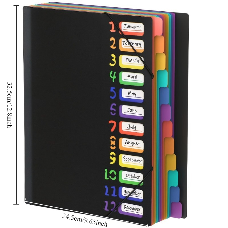 1Pc Black/White Cover Multi-La - Tab Divider A4 avaliação e preço