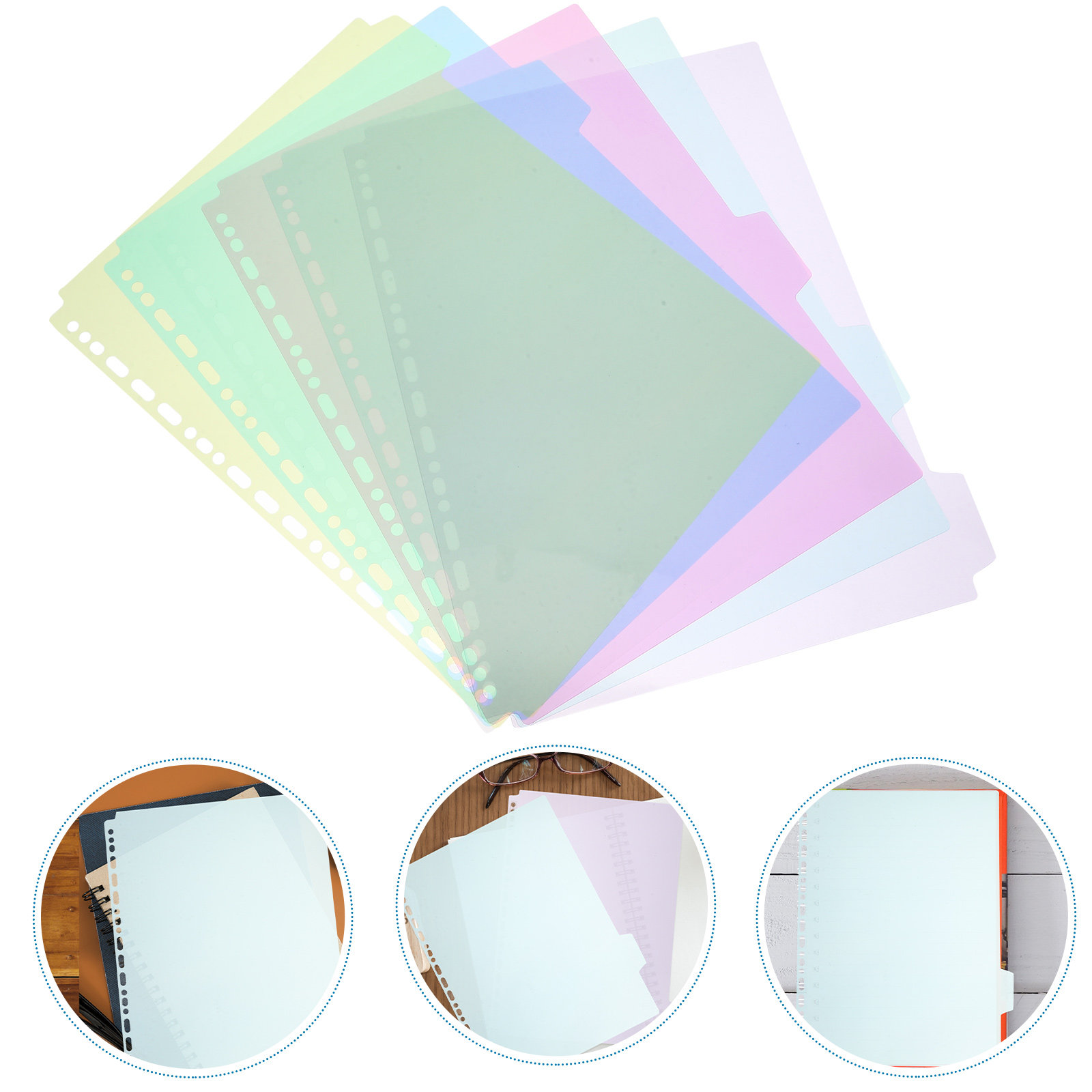 6Pcs Tabbed Binder Divider She - Tab Divider A4 avaliação e preço