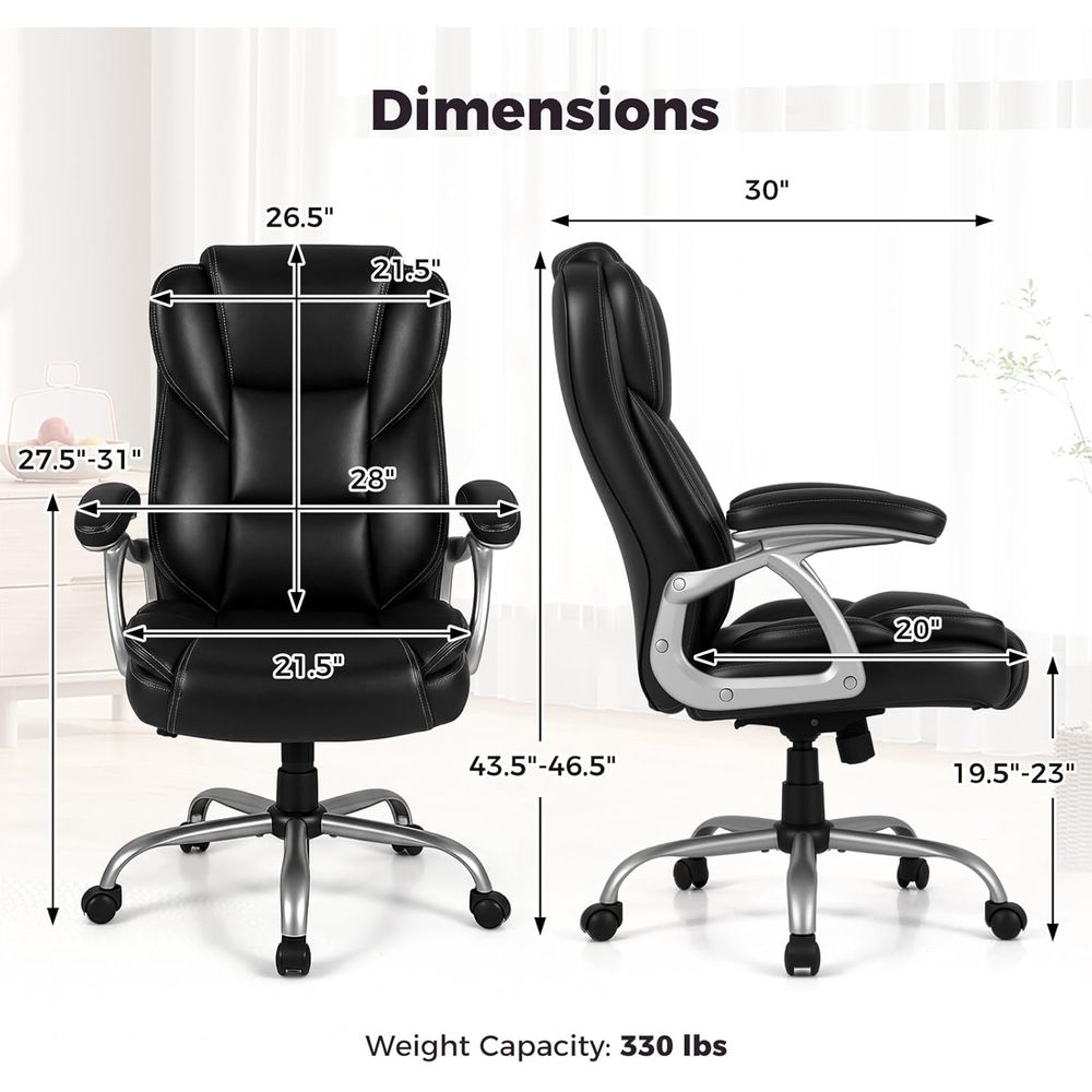 High Back Leather Ergonomic Sw - Leather Desk Pad avaliação e preço