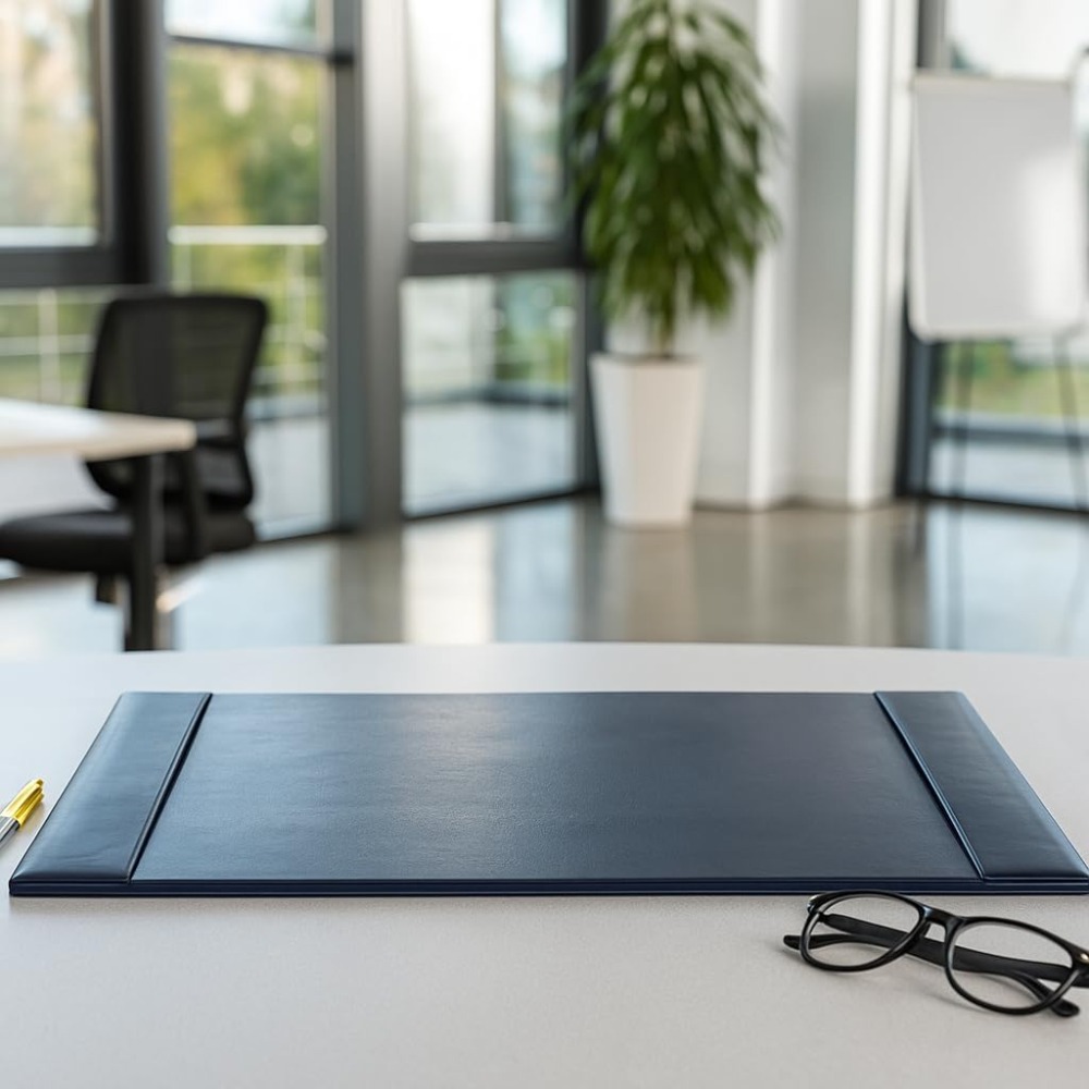 Luxury Leather Desk Blotter wi - Leather Desk Pad avaliação e preço