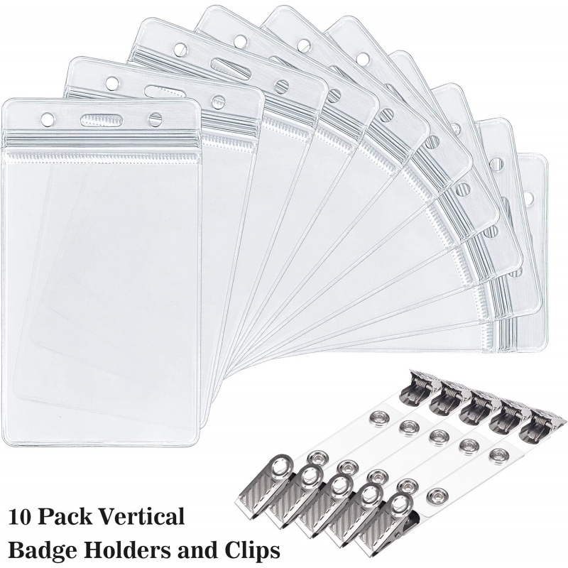 ID card holder with metal badg - Index Card Holder avaliação e preço