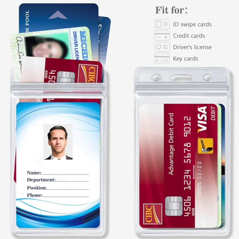 ID card holder with metal badg - Index Card Holder avaliação e preço