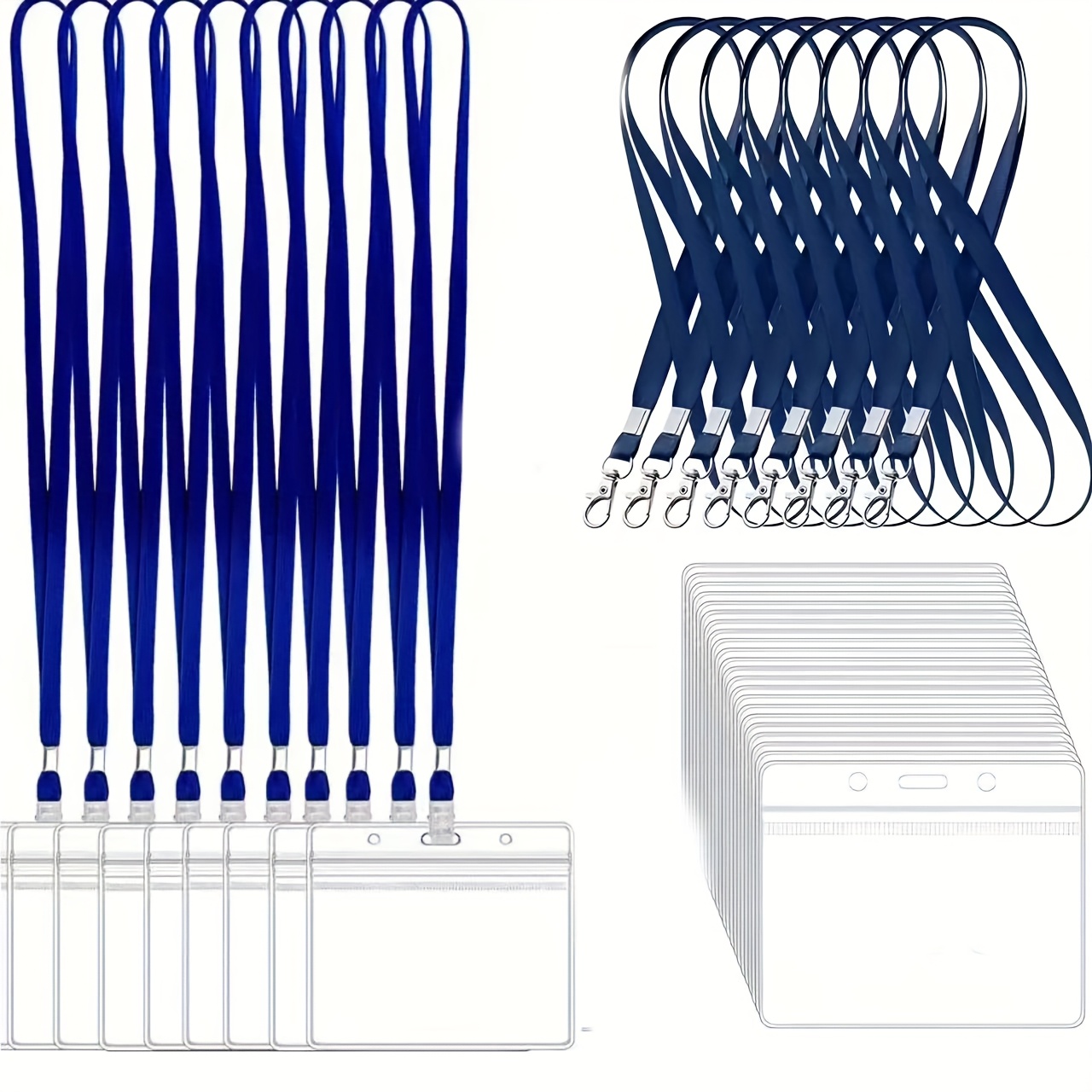 10 sets Transparent PVC ID Car - Index Card Holder avaliação e preço