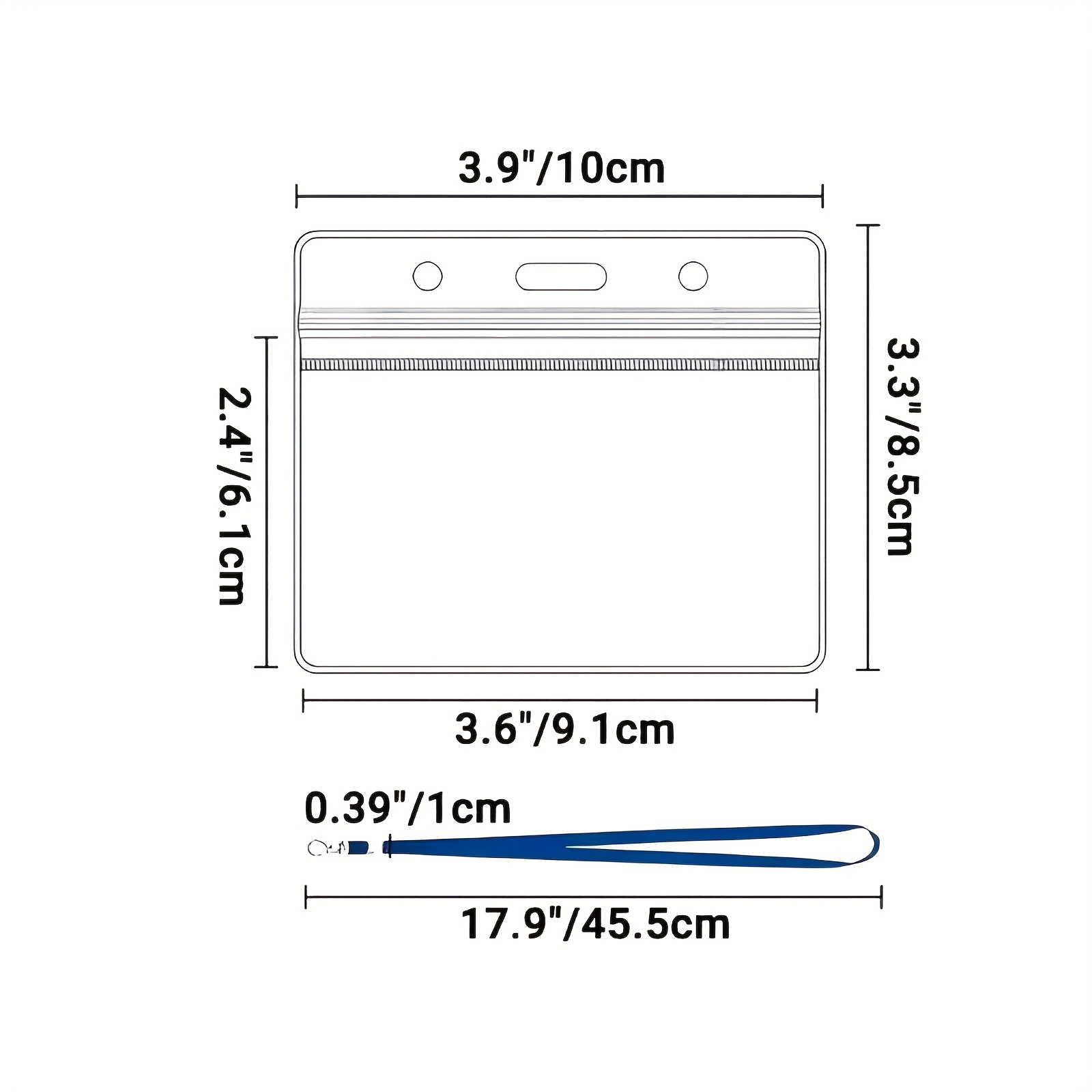 10 sets Transparent PVC ID Car - Index Card Holder avaliação e preço