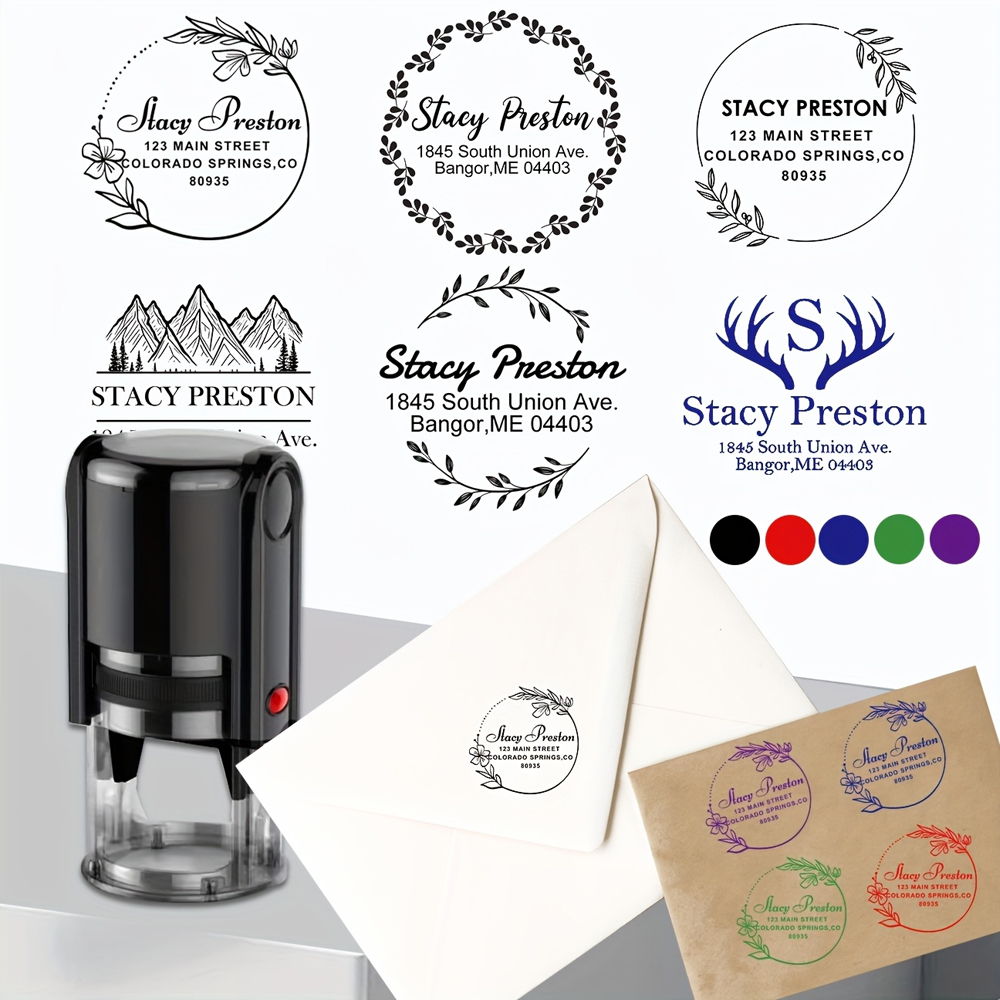 Custom Stamp Personalized Self - Rubber Date Stamp avaliação e preço