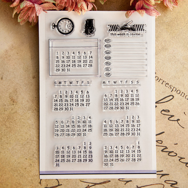 Date Week Month Number Symbol  - Rubber Date Stamp avaliação e preço