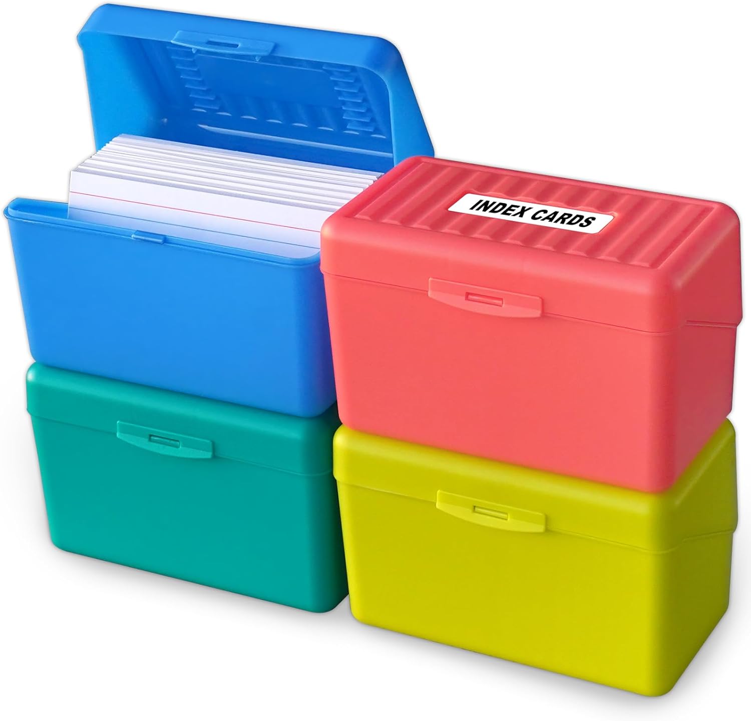 4-Pack 3x5 Index Card Holder B - Card Index Box avaliação e preço