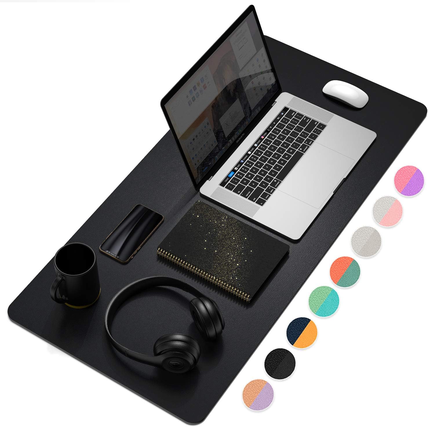 Dual-Sided Desk Pad Protector, - Leather Desk Pad avaliação e preço