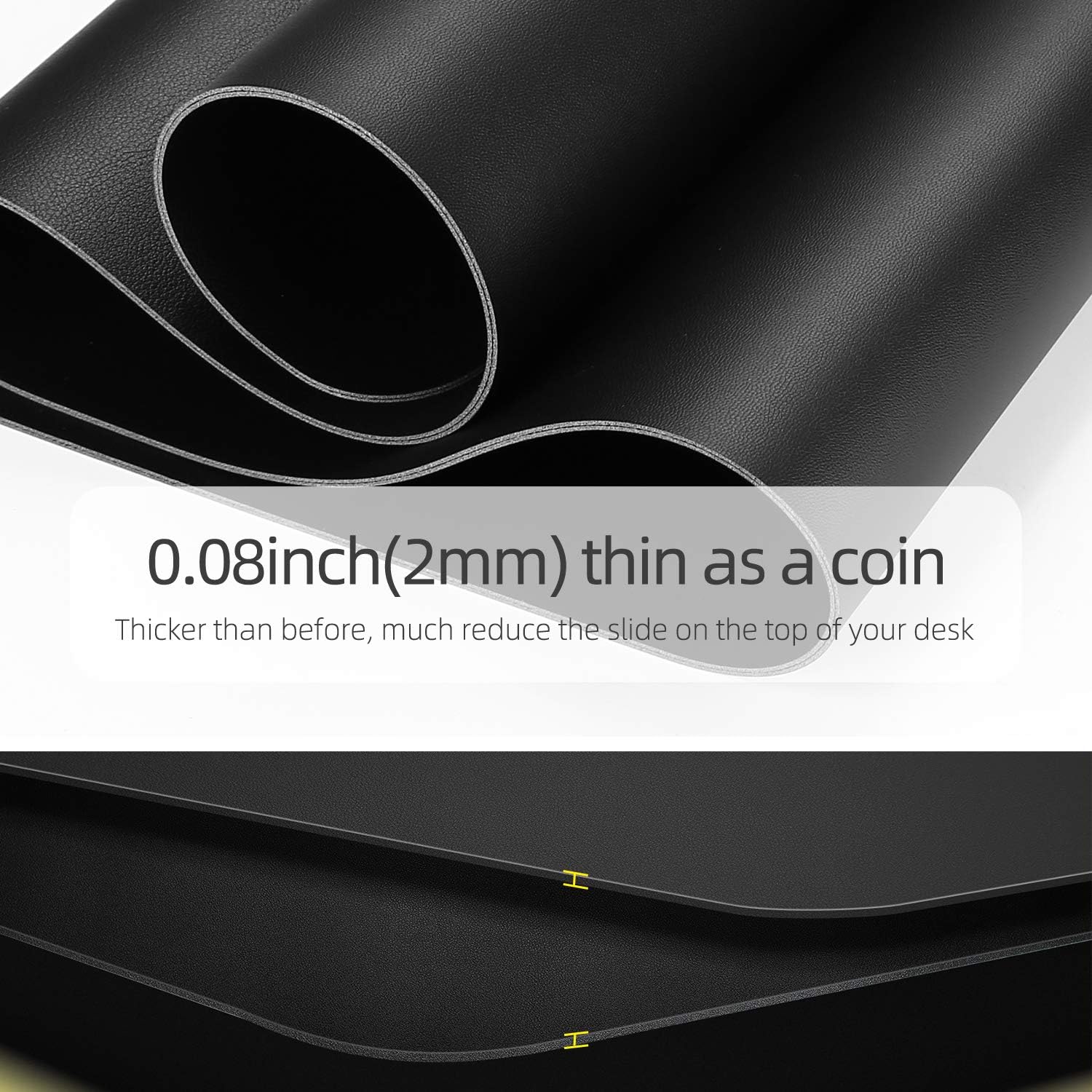 Dual-Sided Desk Pad Protector, - Leather Desk Pad avaliação e preço
