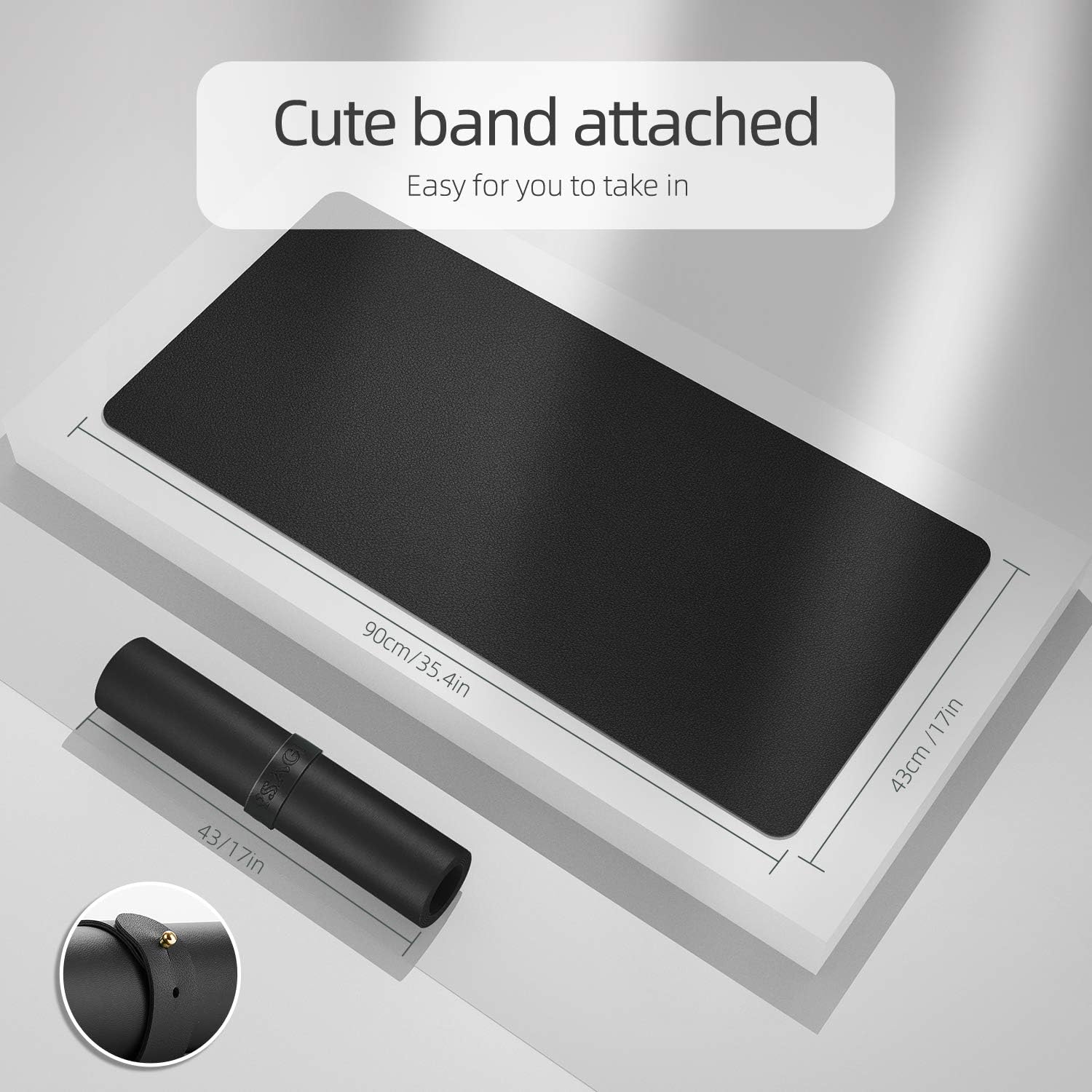 Dual-Sided Desk Pad Protector, - Leather Desk Pad avaliação e preço