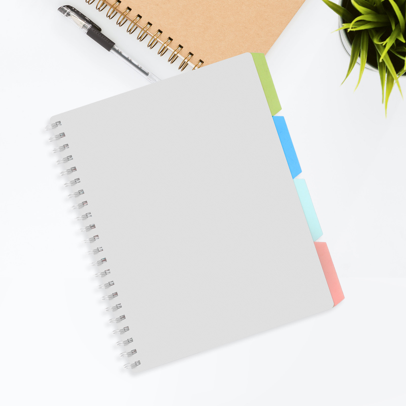 4Pcs Plastic Index Dividers fo - Tab Divider A4 avaliação e preço