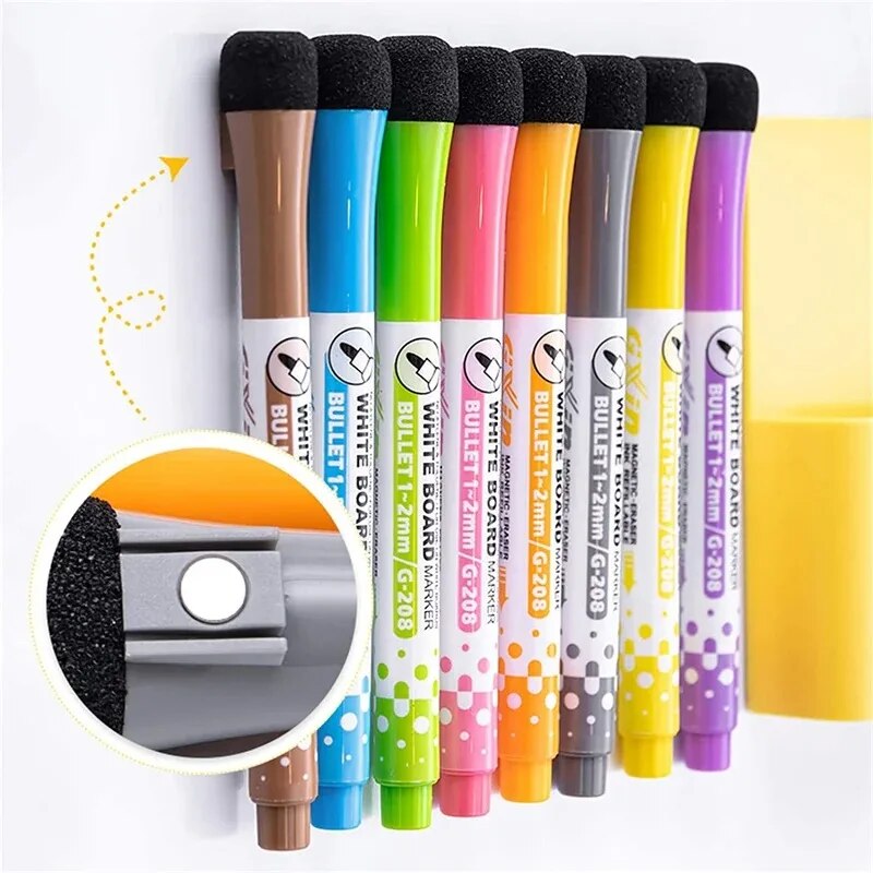 8 Colors Whiteboard Pens, Fine - Correction Pen Fine avaliação e preço