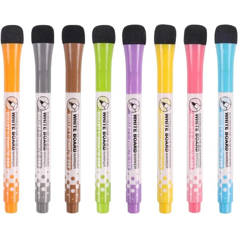 8 Colors Whiteboard Pens, Fine - Correction Pen Fine avaliação e preço