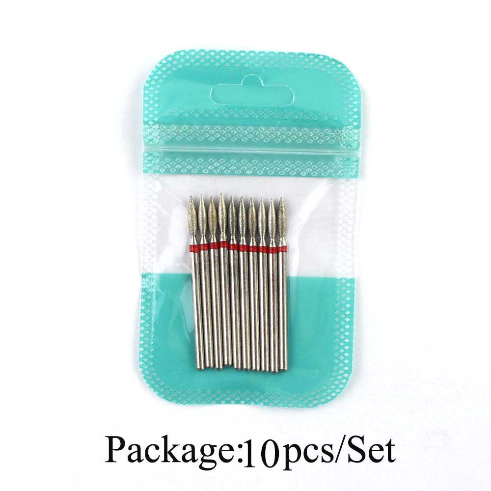 10pcs Diamond Nail Drill Bits  - Gel Refill Pack avaliação e preço