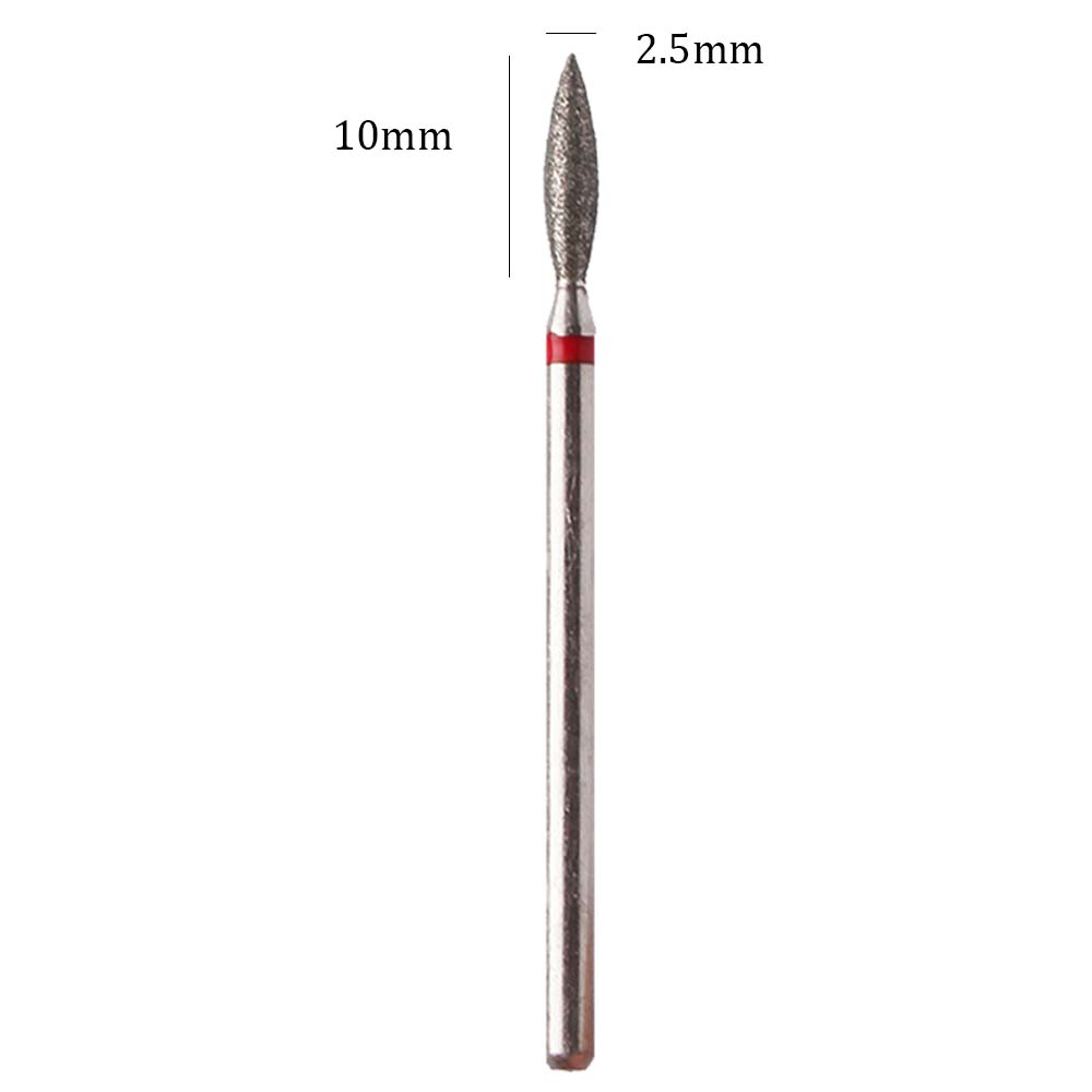 10pcs Diamond Nail Drill Bits  - Gel Refill Pack avaliação e preço
