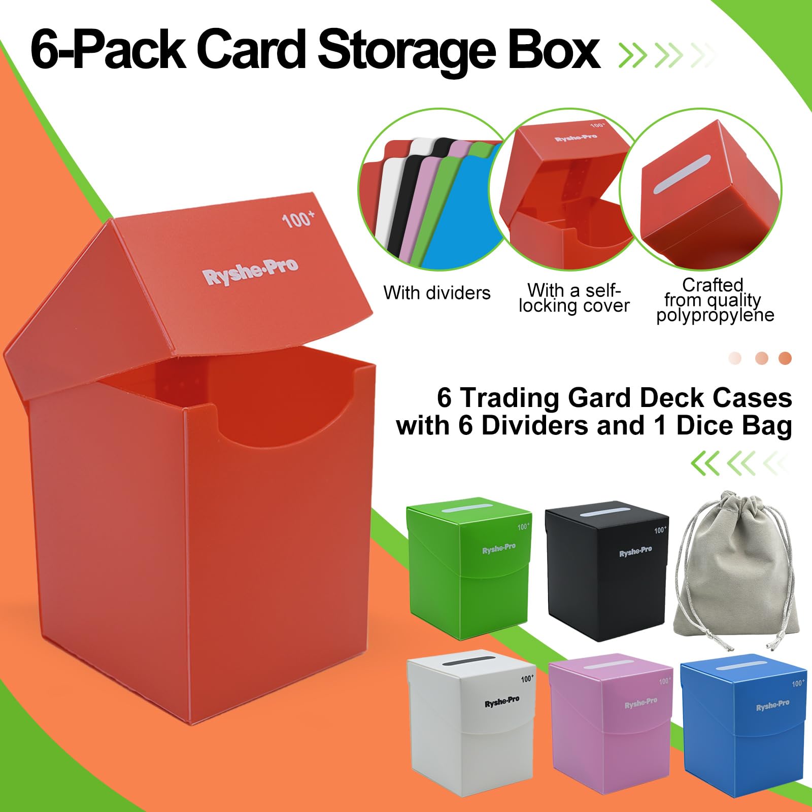 TCG Deck Box for 100+ Cards Co - Card Index Box avaliação e preço