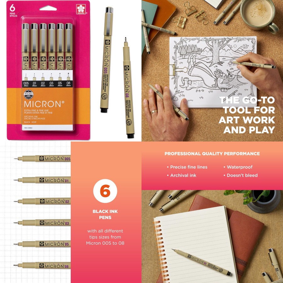 Pigma Micron Fineliner Pens wi - Archive Box Set avaliação e preço