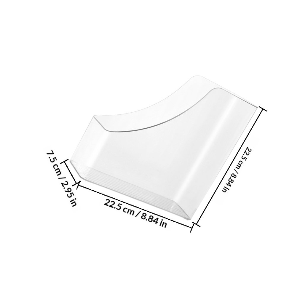2Pcs Transparent File Organize - Magazine Holder Rack avaliação e preço