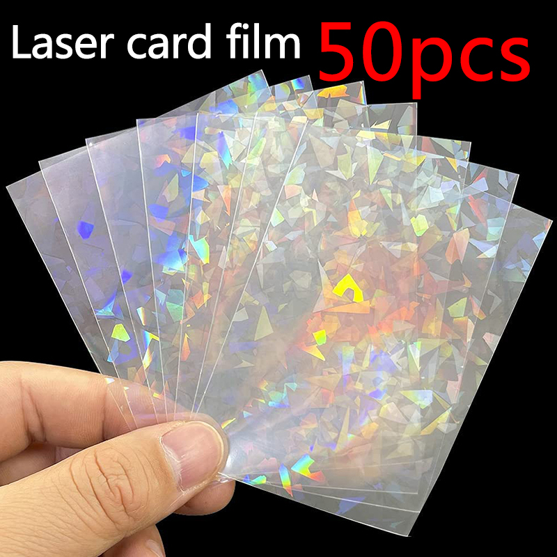 50pcs Soft Trading Laser Card  - Card Index Box avaliação e preço