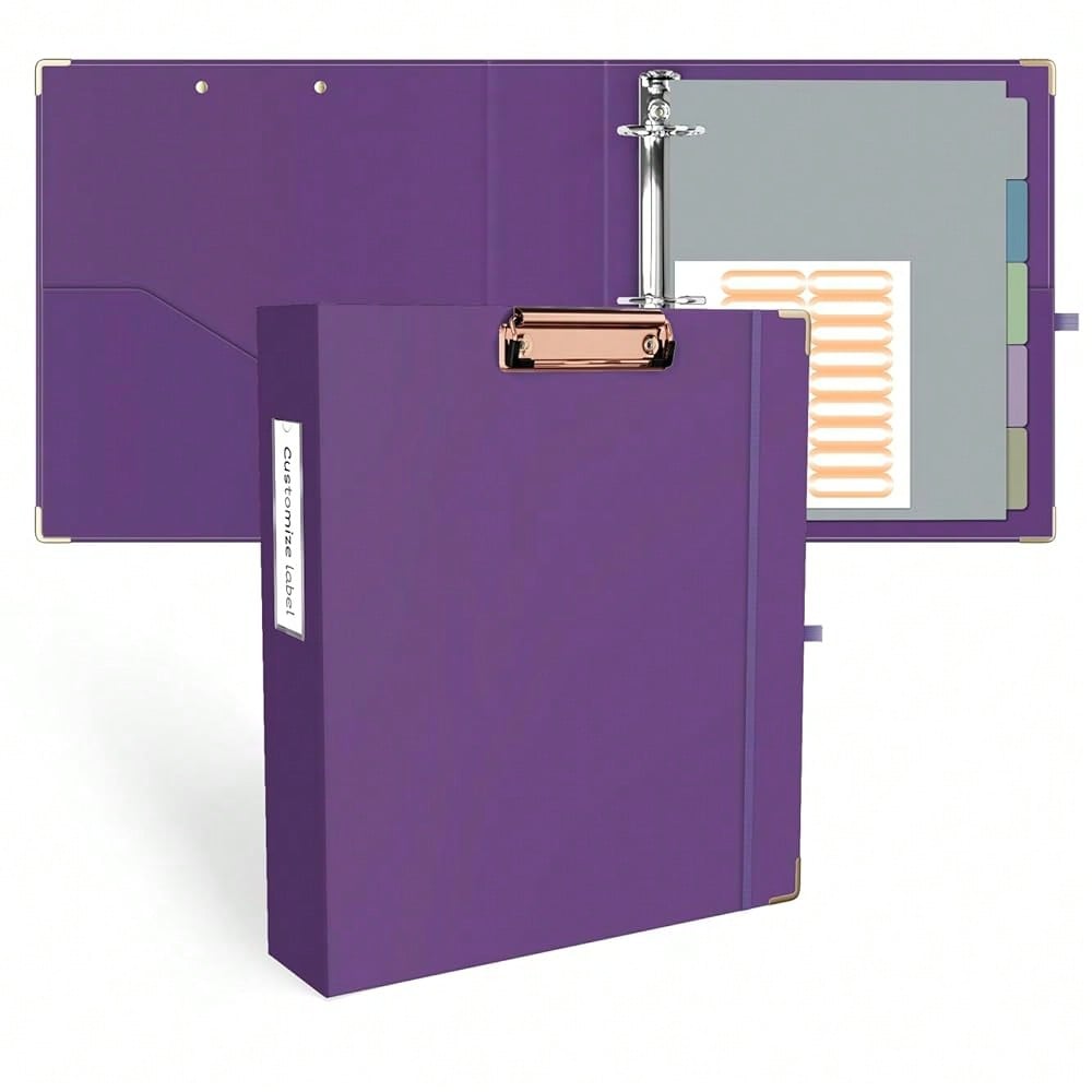 Mini 3 Ring Binder 2 Inch For  - Tab Divider A4 avaliação e preço