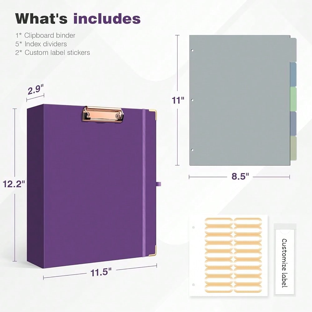 Mini 3 Ring Binder 2 Inch For  - Tab Divider A4 avaliação e preço