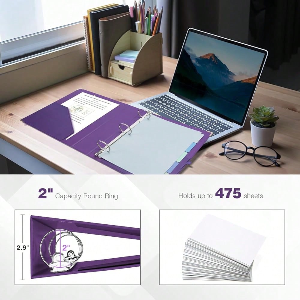 Mini 3 Ring Binder 2 Inch For  - Tab Divider A4 avaliação e preço