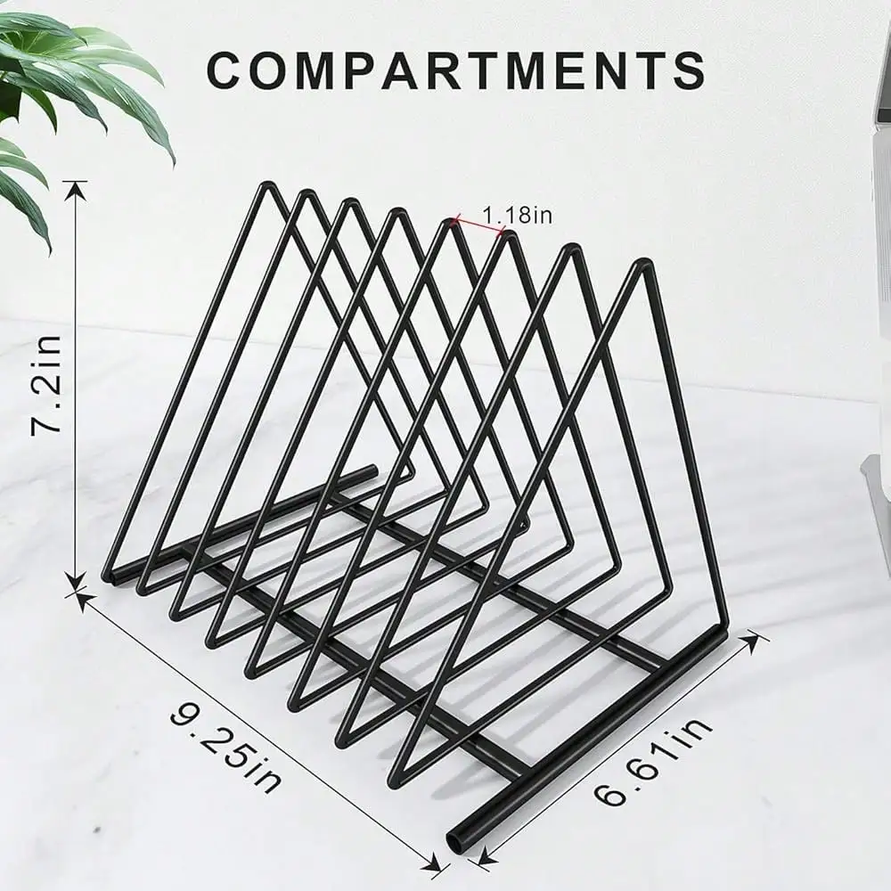 Triangle File Folder Racks,7 S - Magazine Holder Rack avaliação e preço