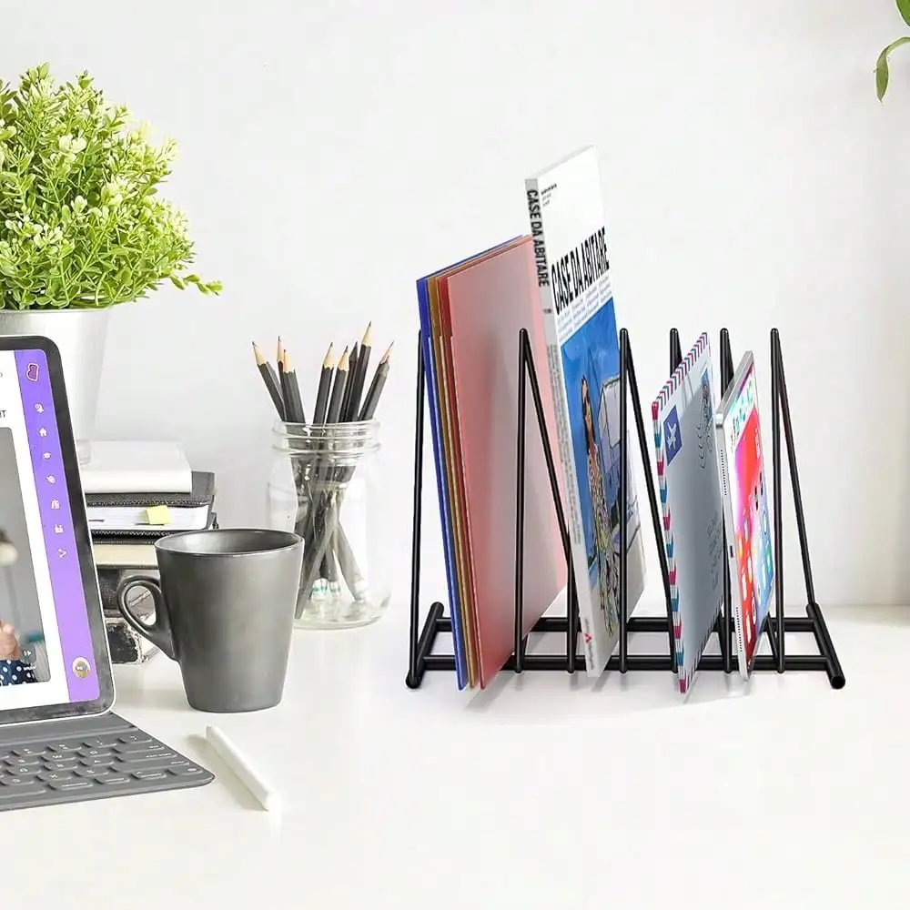 Triangle File Folder Racks,7 S - Magazine Holder Rack avaliação e preço