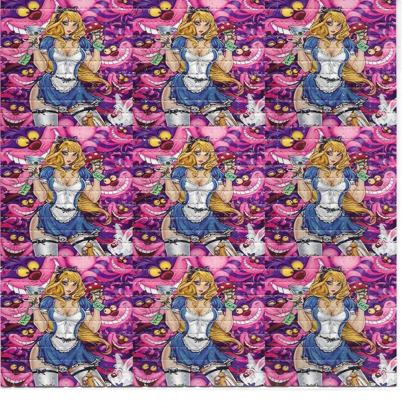 Sexy Alice Psychedelic LSD Aci - Ink Blotter Paper avaliação e preço