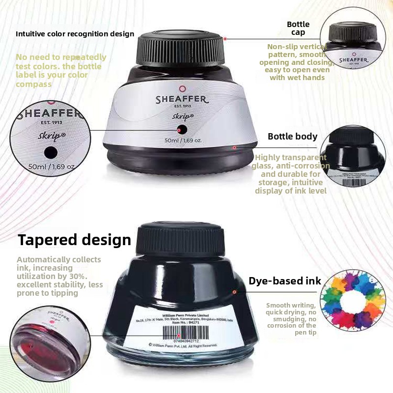 American SHEAFFER Color Dye In - Fountain Pen Bottled Ink avaliação e preço