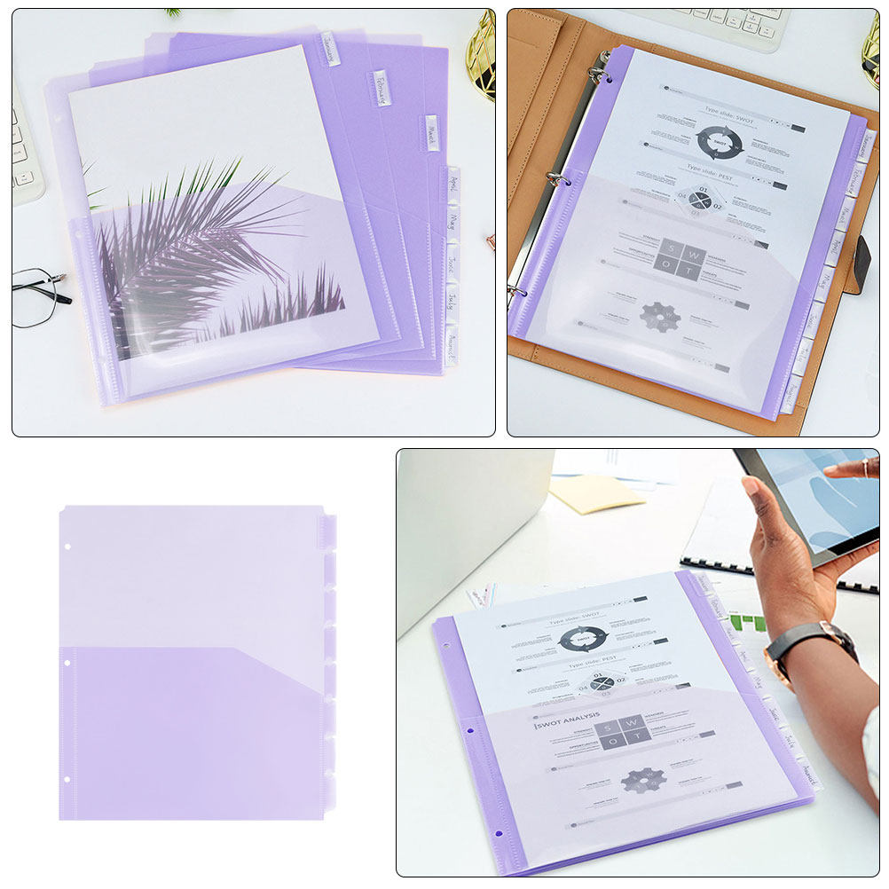 2Sets Binder Dividers A4 3-Hol - Tab Divider A4 avaliação e preço