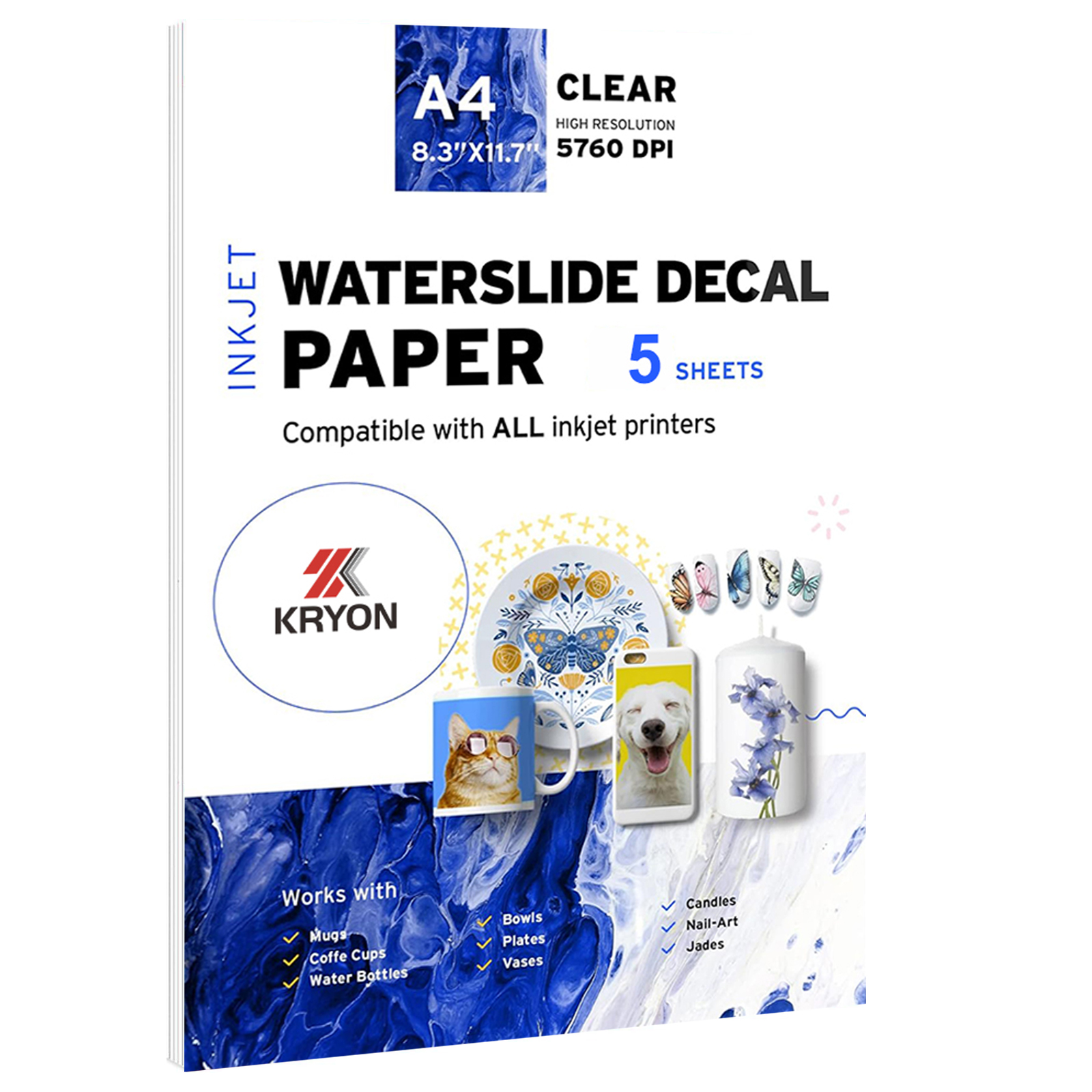 5 Sheets A4 Size Inkjet Waters - Ink Blotter Paper avaliação e preço