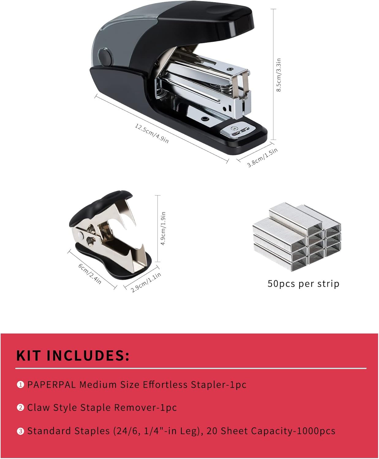 Effortless Standard Stapler Se - Stapler Half Strip avaliação e preço