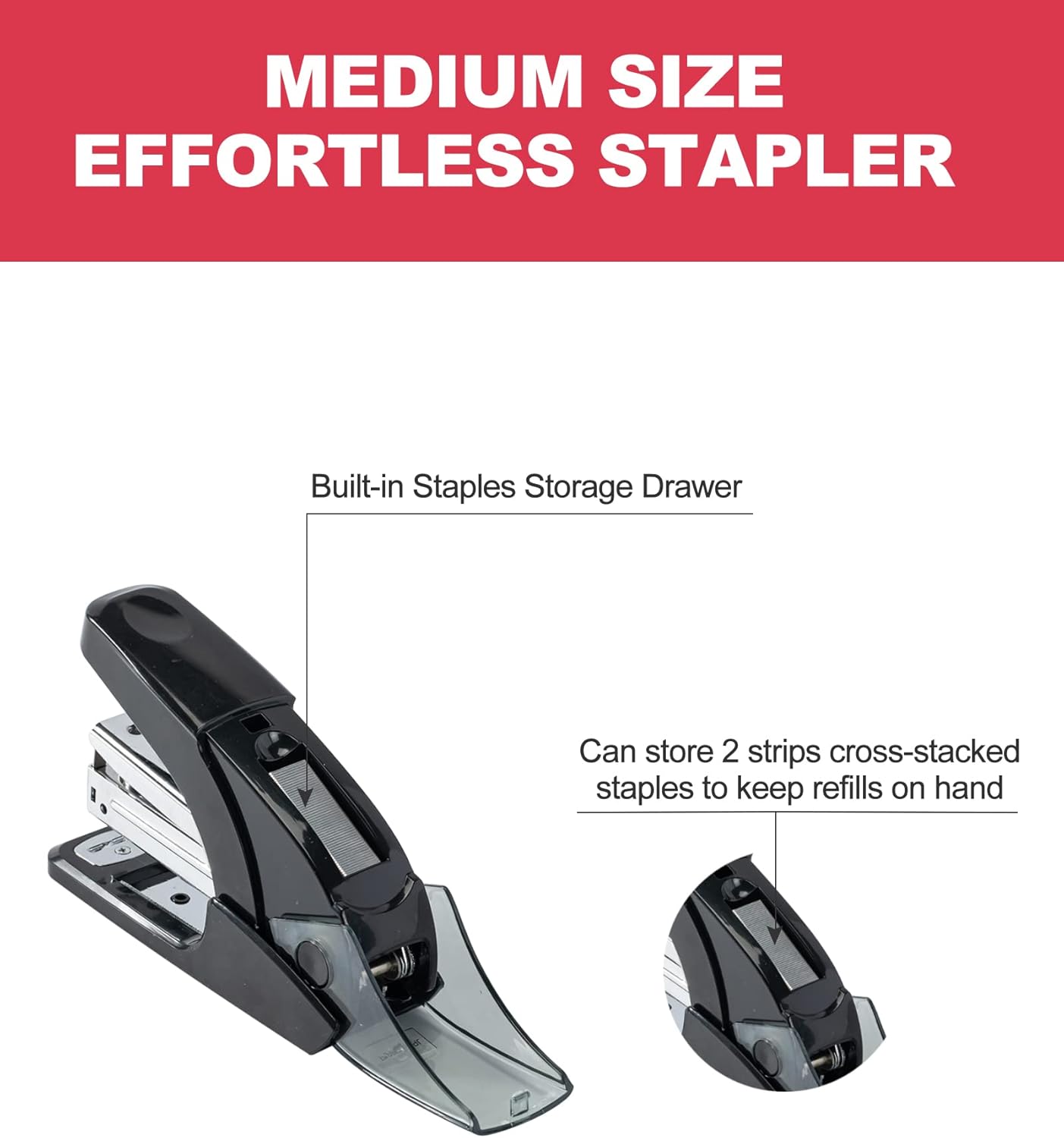 Effortless Standard Stapler Se - Stapler Half Strip avaliação e preço