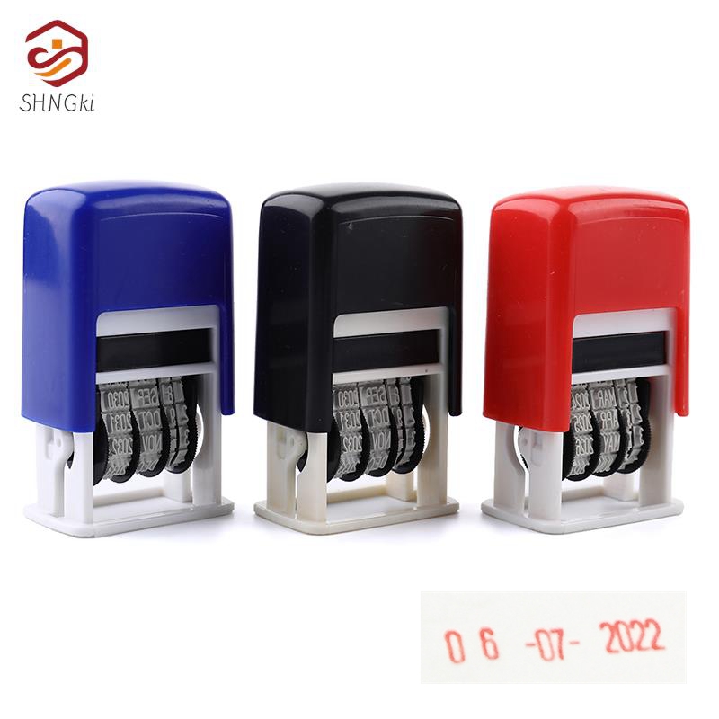 1Pcs Cute Date Stamp In Englis - Rubber Date Stamp avaliação e preço