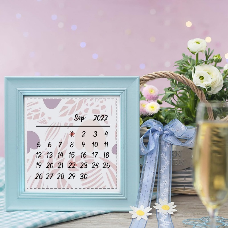 1PC 8.3x5.8in Calendar Clear S - Rubber Date Stamp avaliação e preço