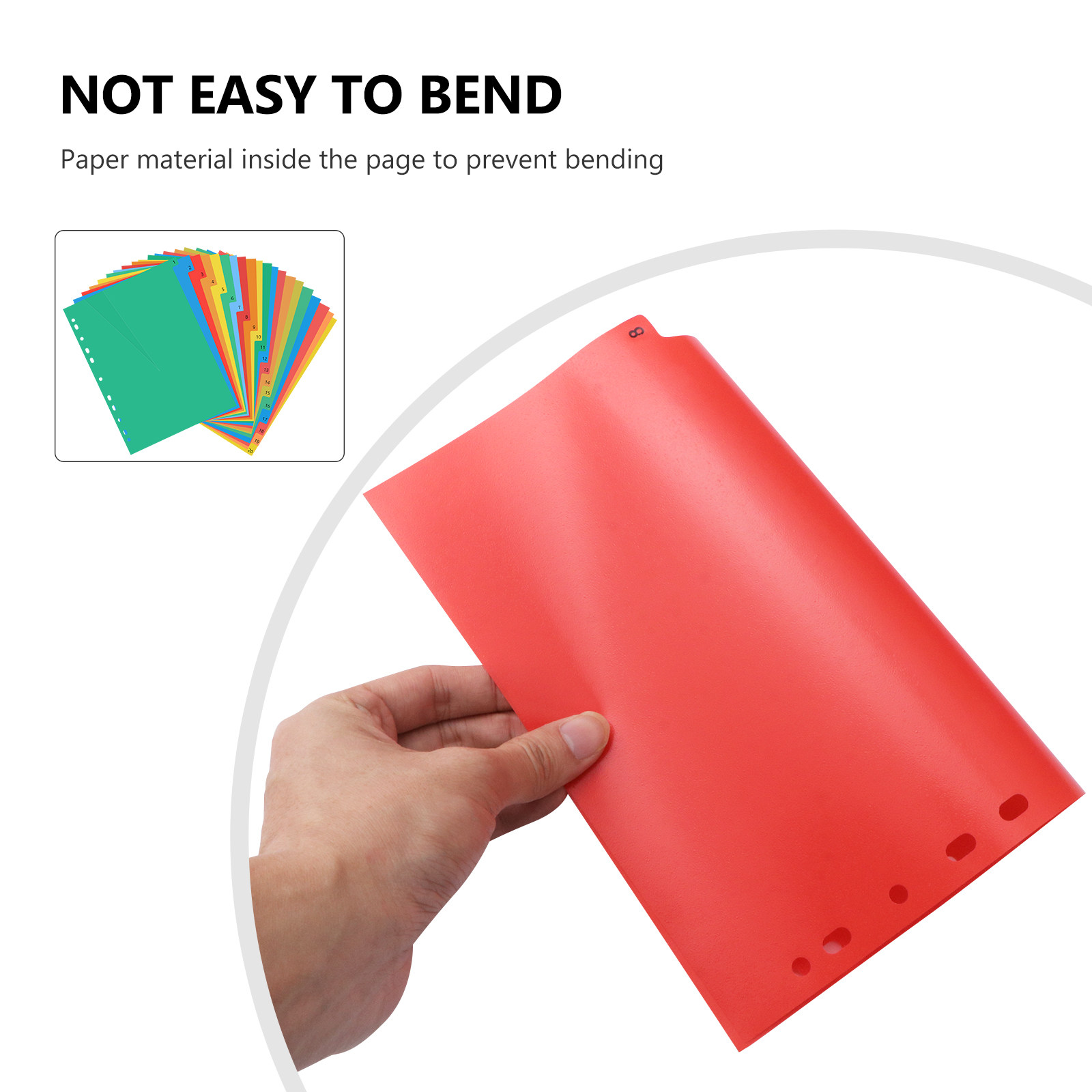20 Pages A4 Multi Color Plasti - Tab Divider A4 avaliação e preço