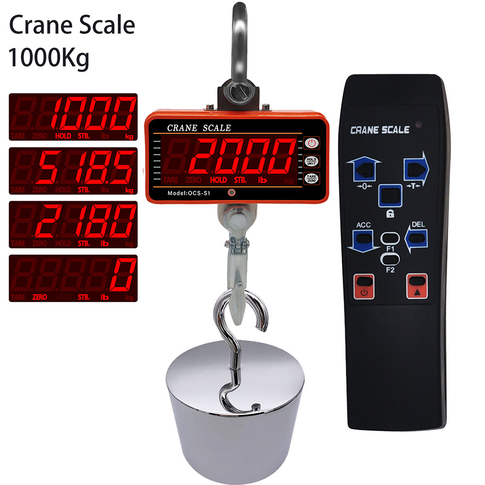 Digital Crane Scale 500kg 1000 - Tape Dispenser Weighted avaliação e preço