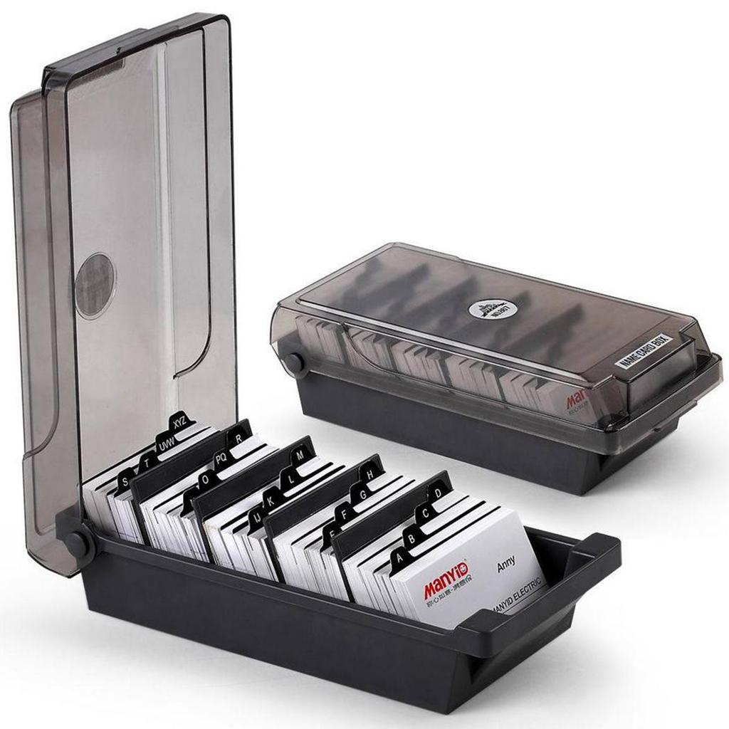 Large Plastic Index Card Stora - Card Index Box avaliação e preço