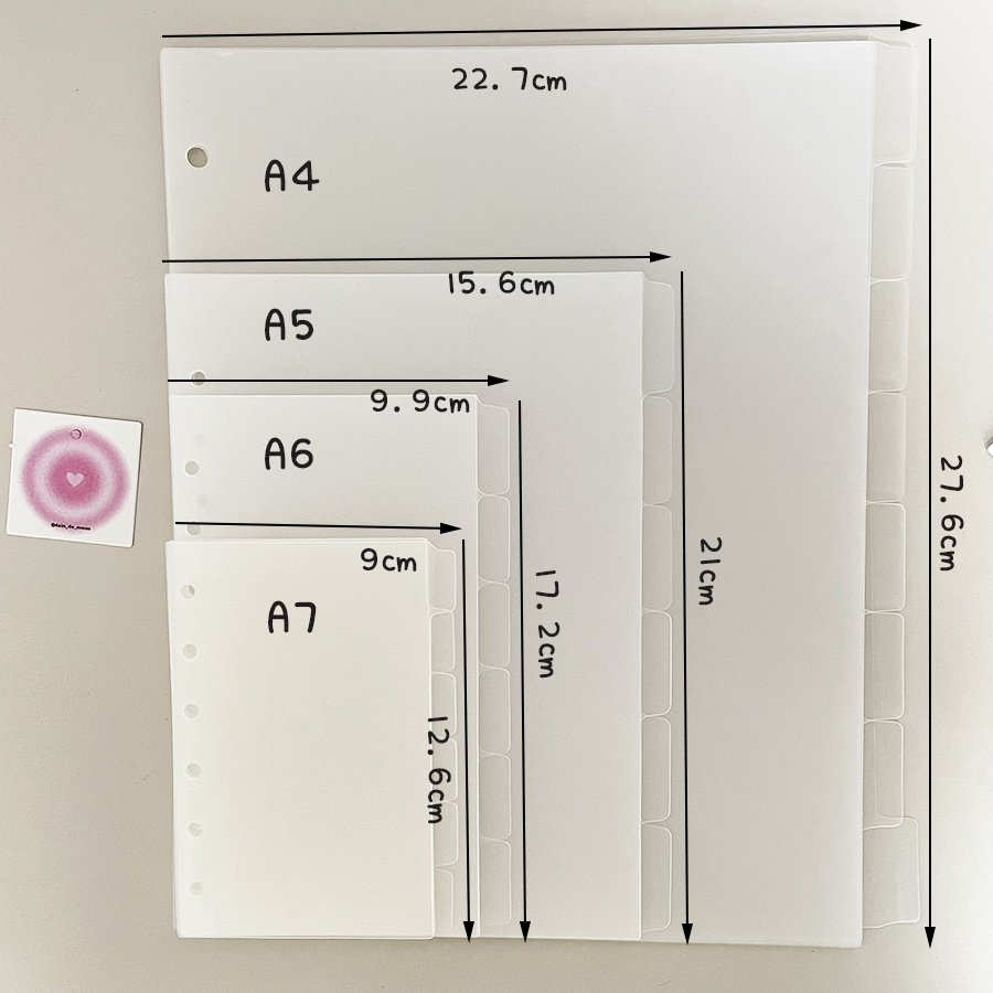A4/A5/A6/A7 Ring Seperator Pag - Binder A4 Lever avaliação e preço