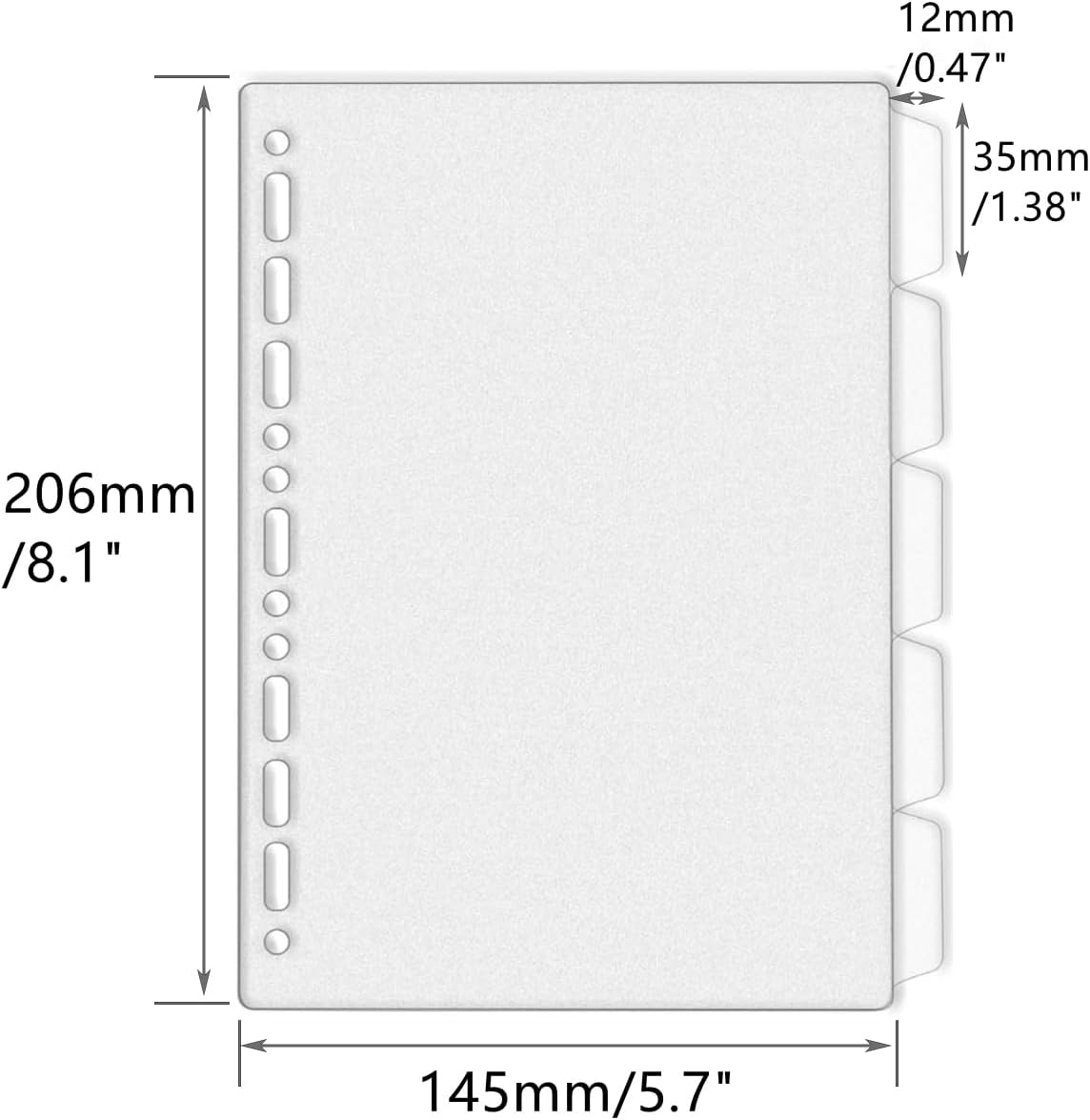 A4 A5 B5 Binder Dividers Gener - Tab Divider A4 avaliação e preço