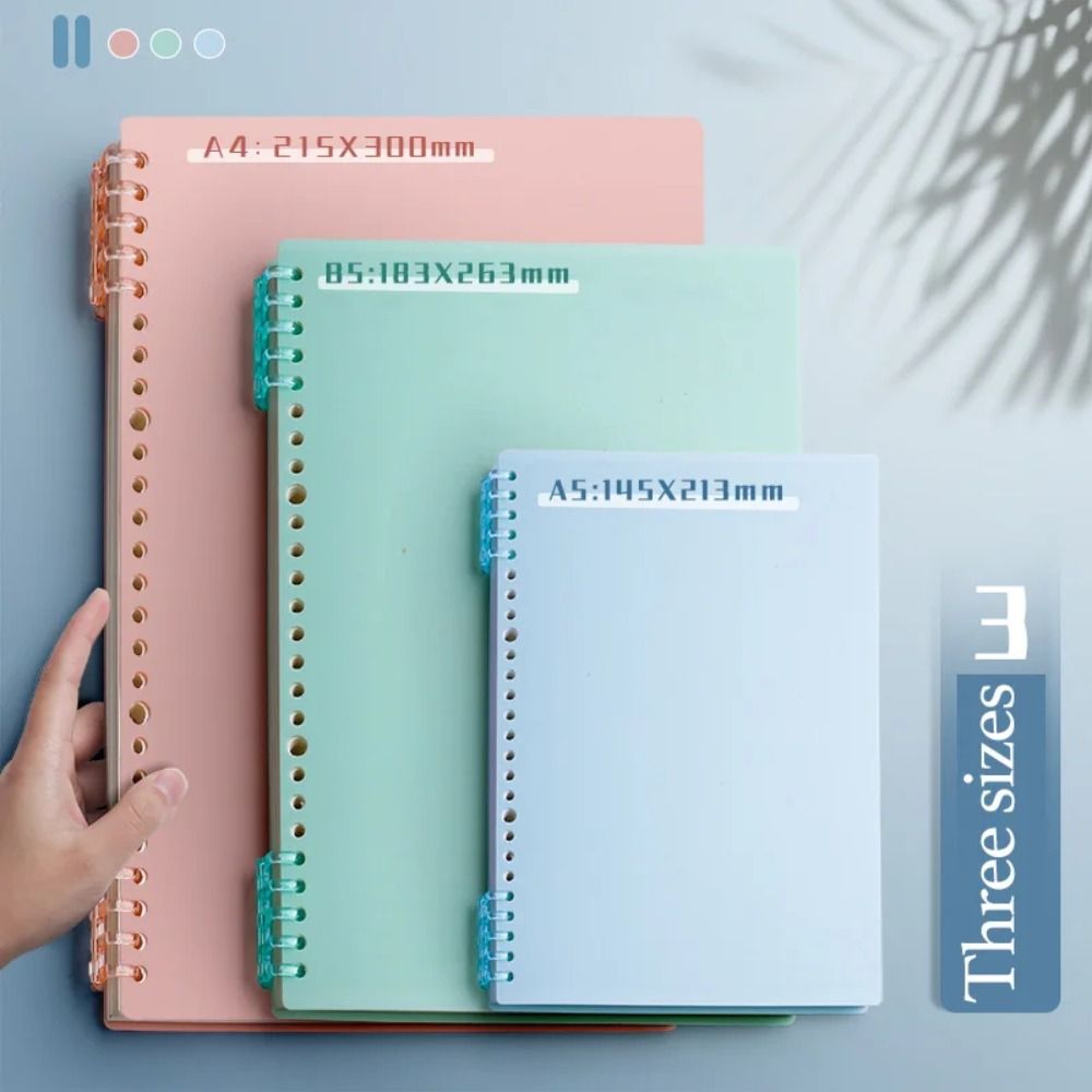 4Pcs PP Loose-leaf Book Cover  - Binder A4 Lever avaliação e preço