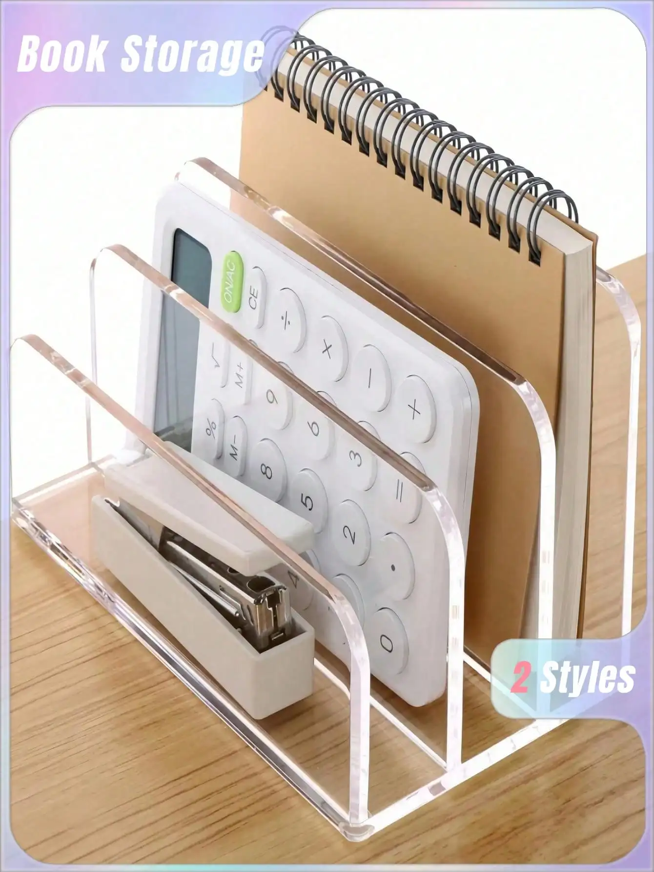 1Pc Acrylic File Folder, Desk  - Magazine Holder Rack avaliação e preço