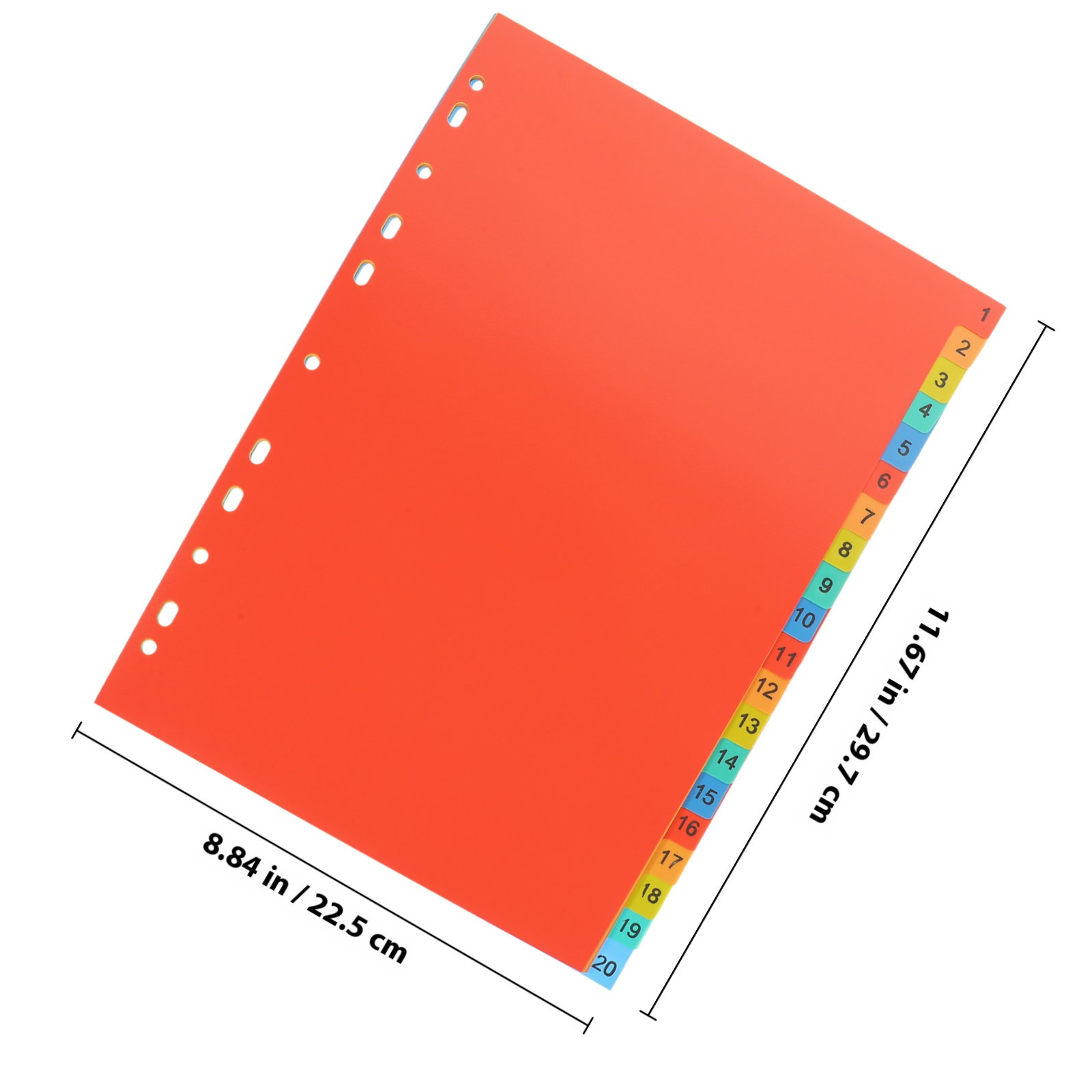 20 Sheets A4 Heavy Duty Binder - Tab Divider A4 avaliação e preço