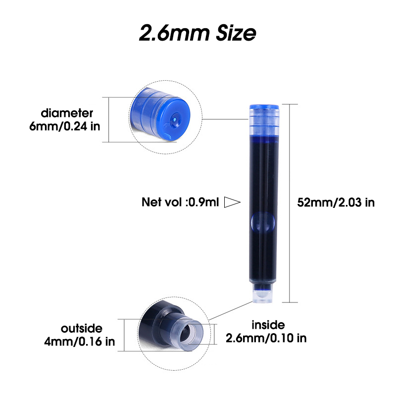 50pcs Fountain Pen Ink Cartrid - Fountain Pen Bottled Ink avaliação e preço