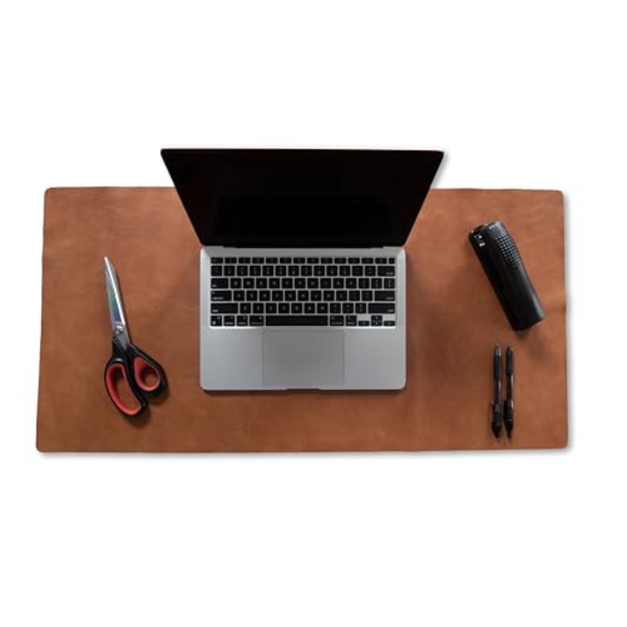 Genuine Leather Desk Pad Offic - Leather Desk Pad avaliação e preço