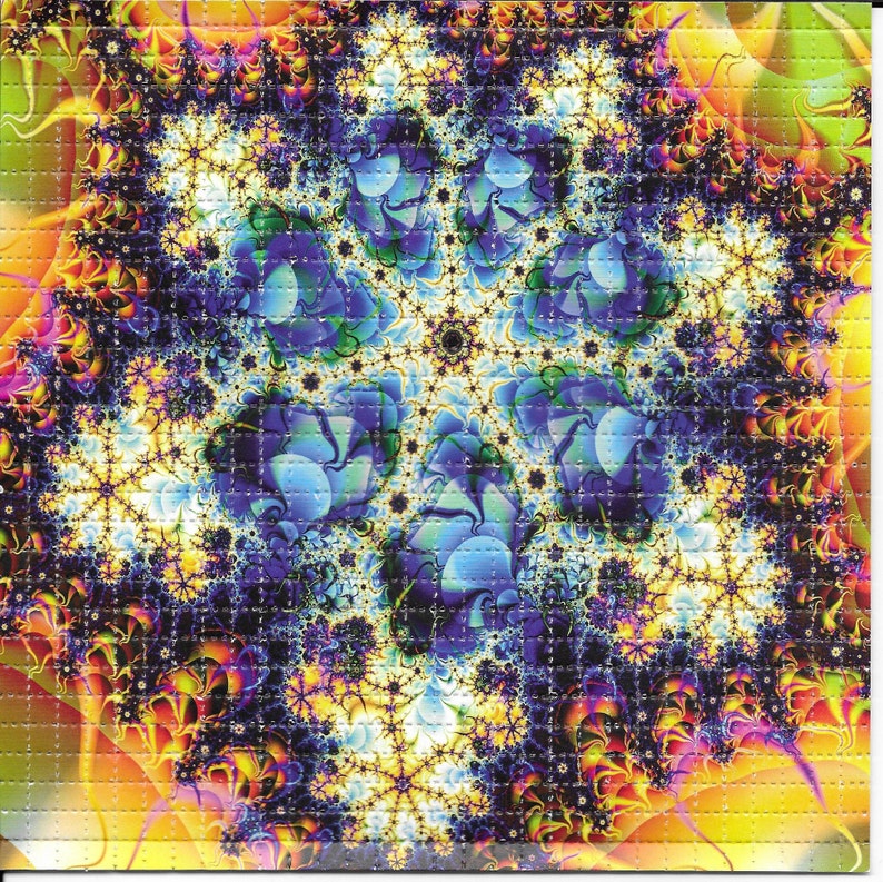 Fractal Psychedelic LSD Acid F - Ink Blotter Paper avaliação e preço