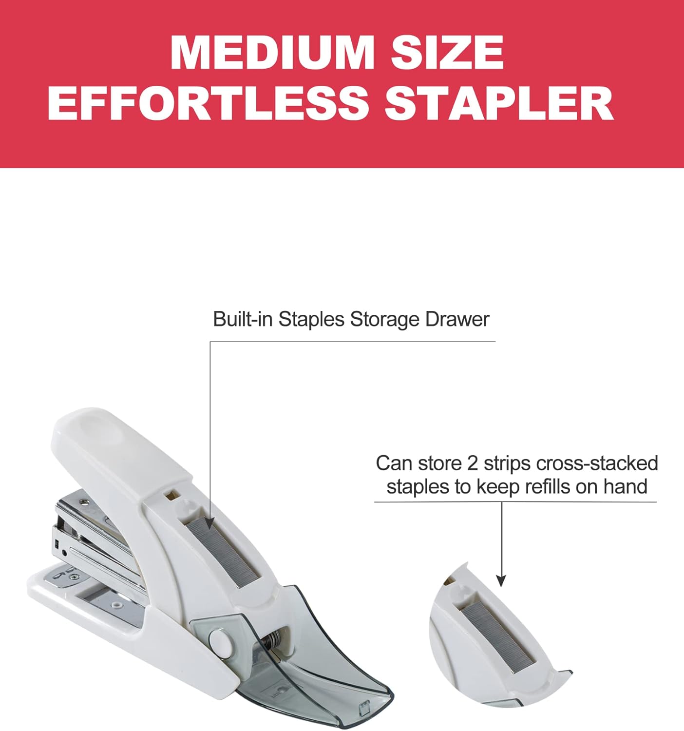 Effortless Standard Stapler Se - Stapler Half Strip avaliação e preço